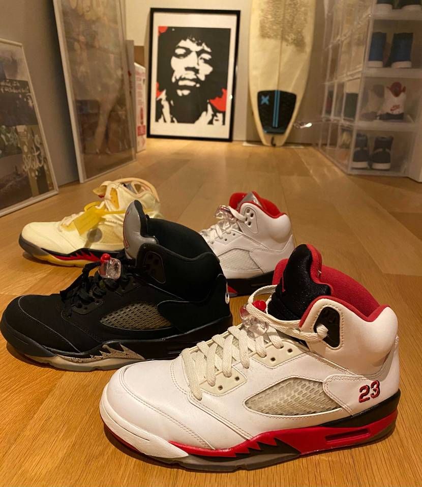 ジョーダン5が好き過ぎて。
黒ベロ&23ナンバリングはデザ