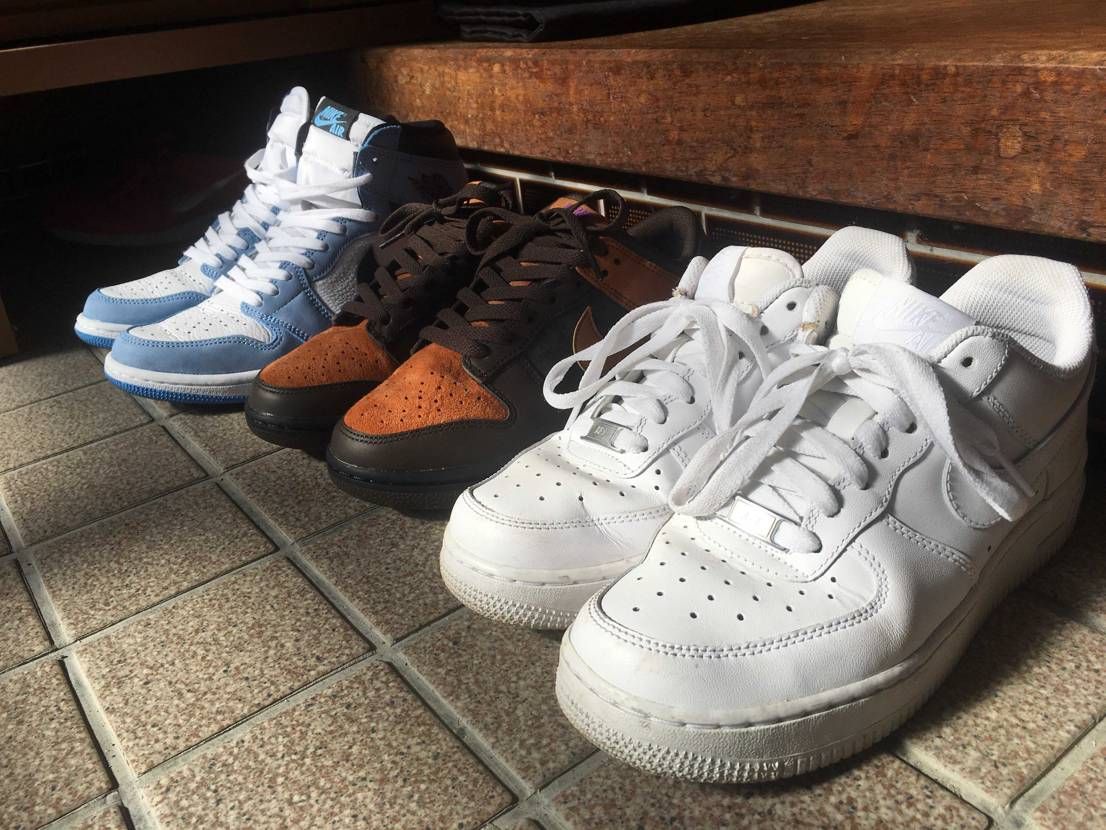 手前から妹、嫁、自分👟✨