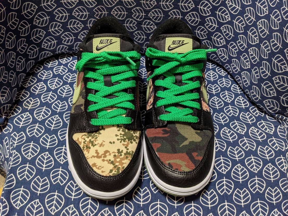 秋冬用に購入しました。
シューレースを緑にしてみました。
も