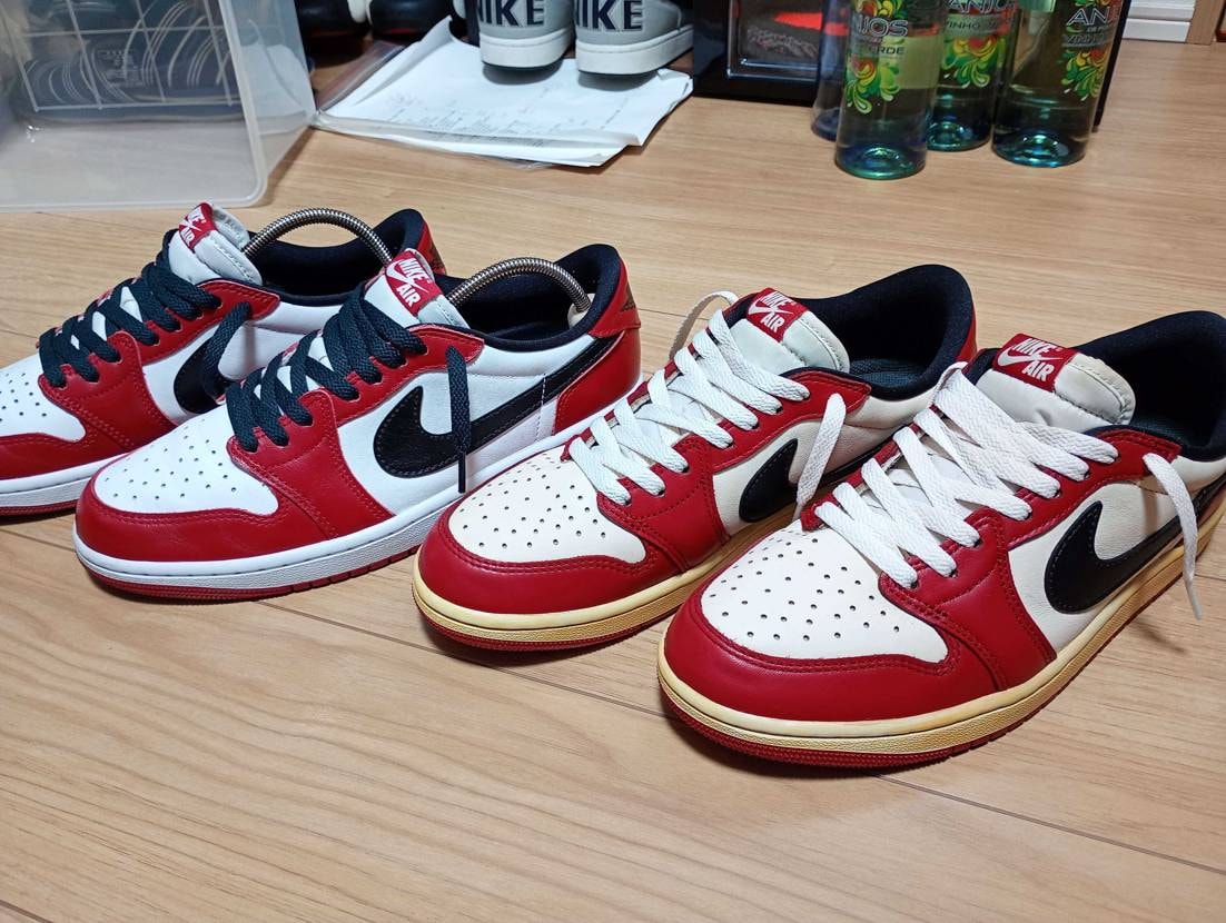 まさかの2枚抜きで眠らせていた方をコーヒー染め&ソールペイン