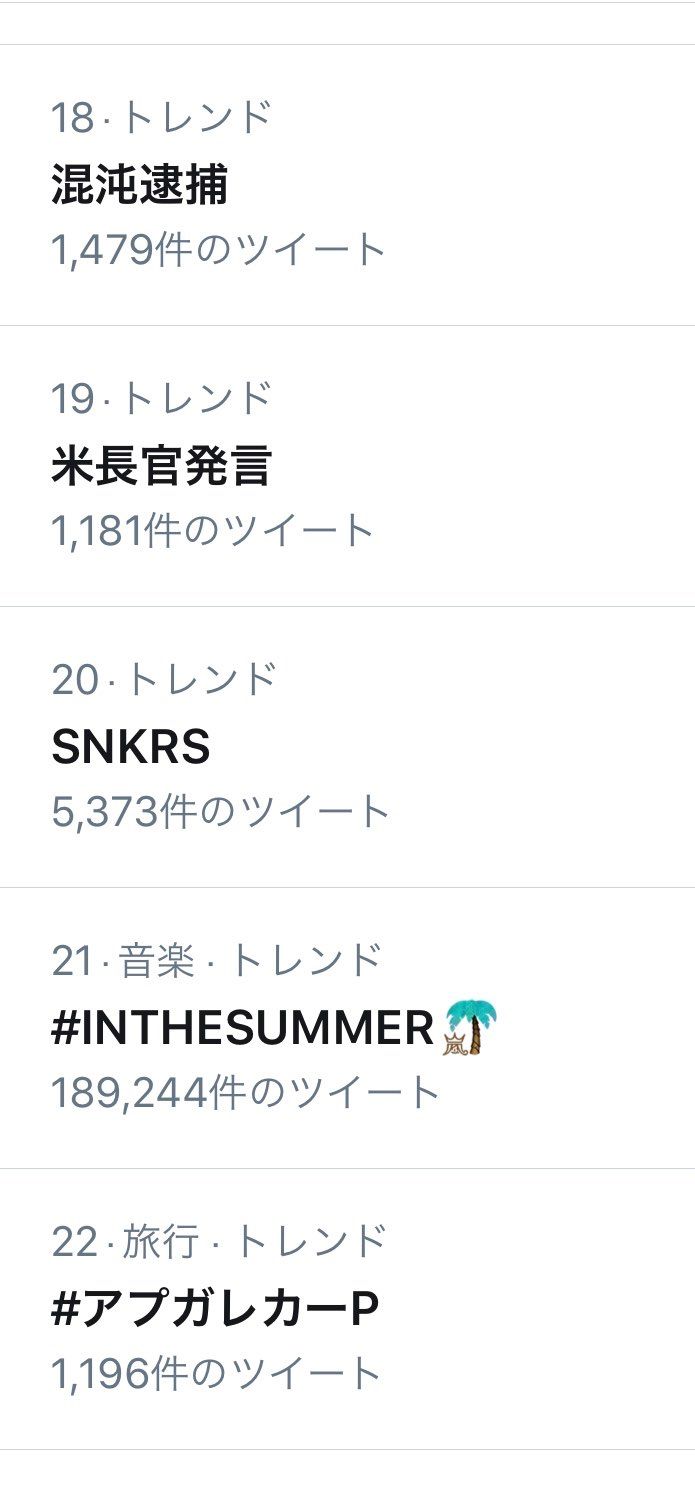 snkrsトレンド入り