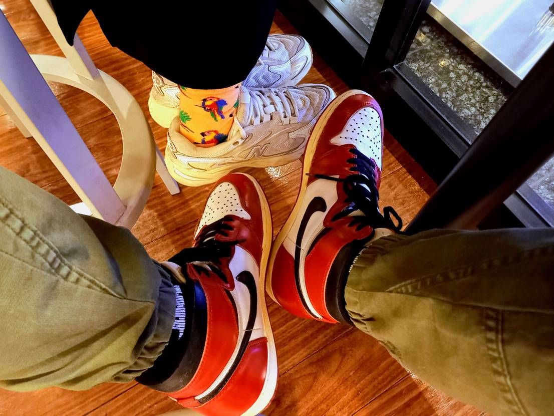 いつも娘とばかりなので、今日は休みを取って相方と映画観て、天ぷら食って、カフェ行