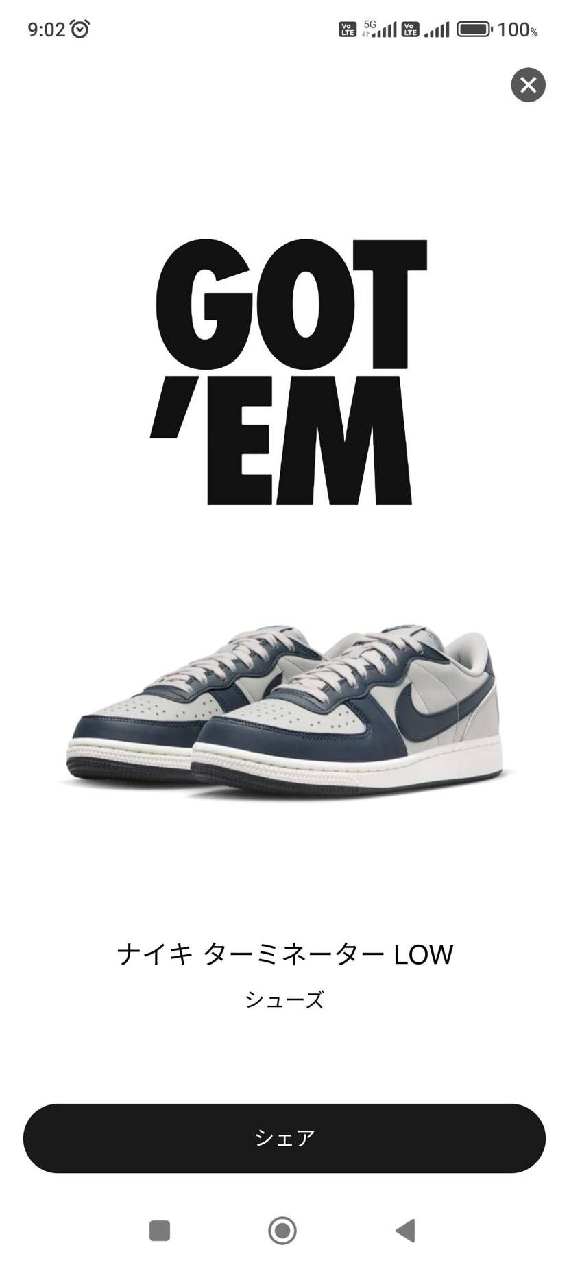 AJ1は全く買えないが
これは嬉しい