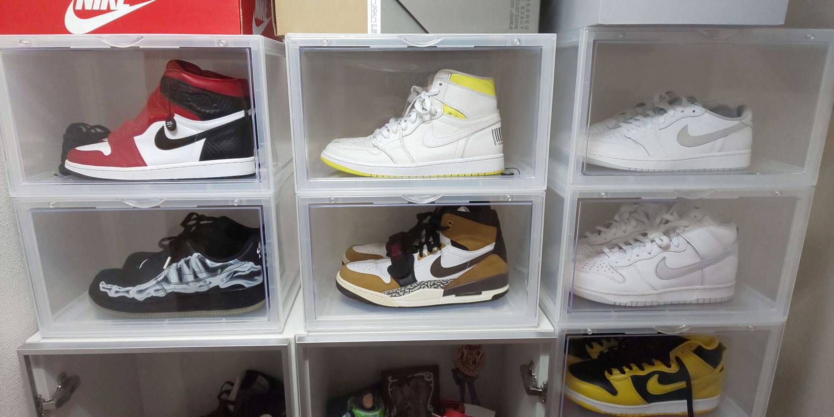 1個541円のシューズBOXクリアでいい感じ！