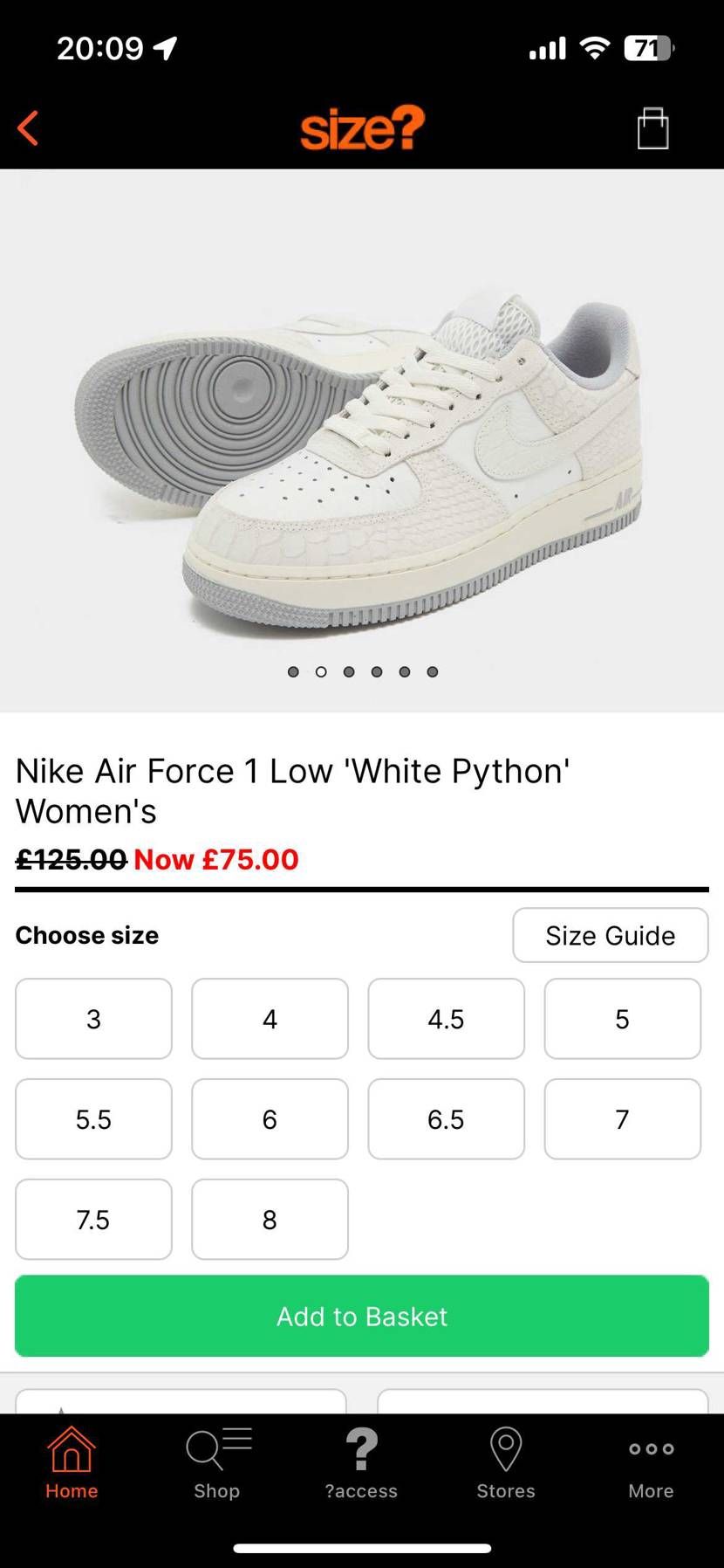 2023年一発目は欲しかったPython AF1をセールで買えたので良い一年にな