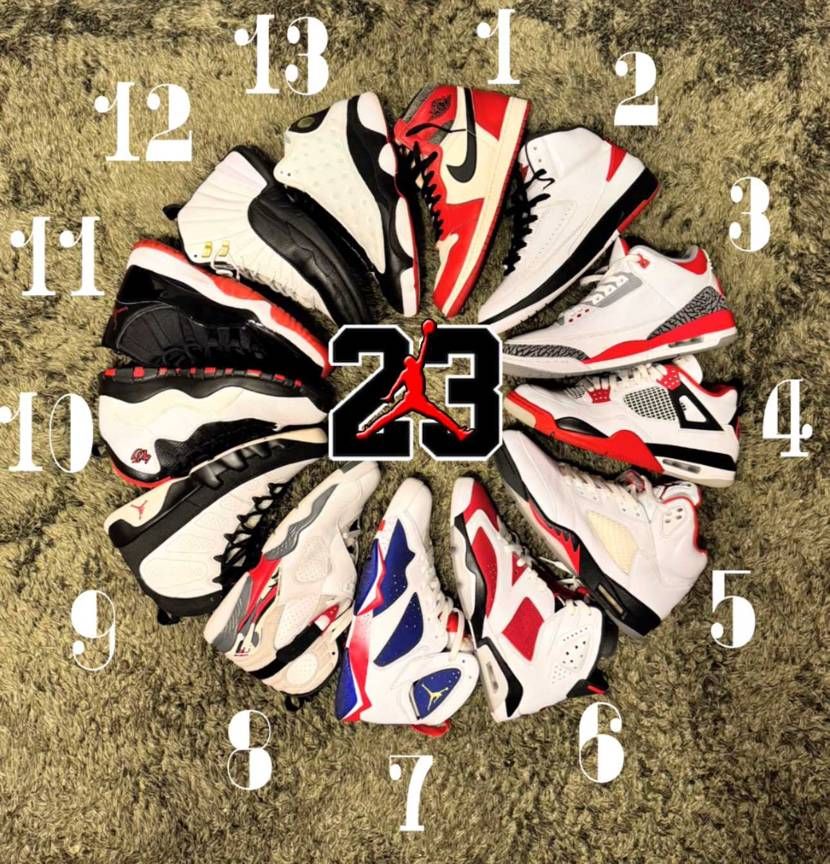 約6年かかってやっとAJ1〜AJ13まで
揃いました👍
子供の時からの夢が叶