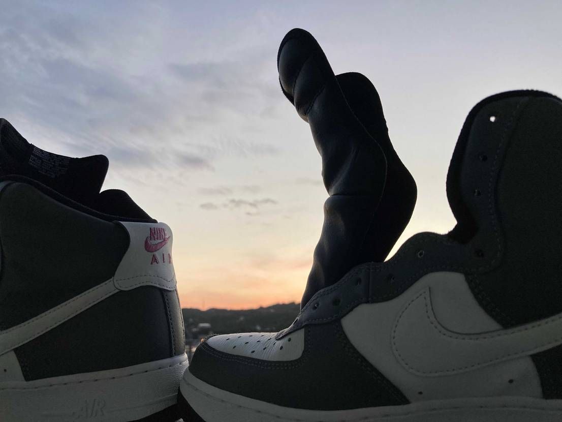 バイユーで作ったAF1ハイをウォッシュ♪
沈みゆく夕陽とパ