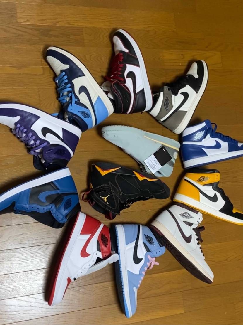 はじめまして
スニーカー好きミャンマー人です
バイト頑張ってやっと　AJ 1