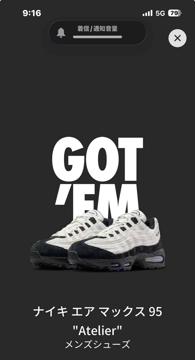 ちなみにundefeatedまだ在庫あるっぽいです。