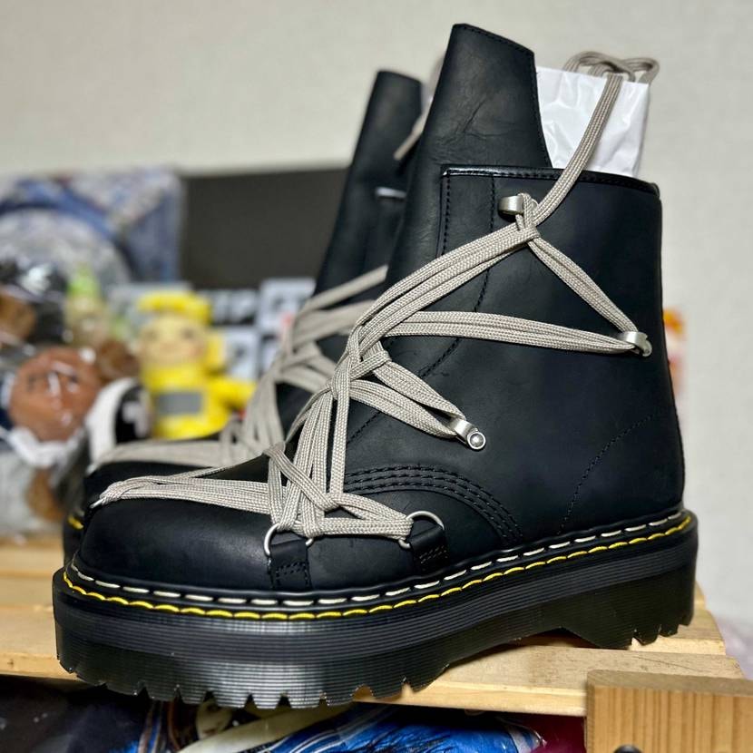 1460 MEGALACE QUAD RICK OWENS BOOT⛧ ⛧ ⛧
