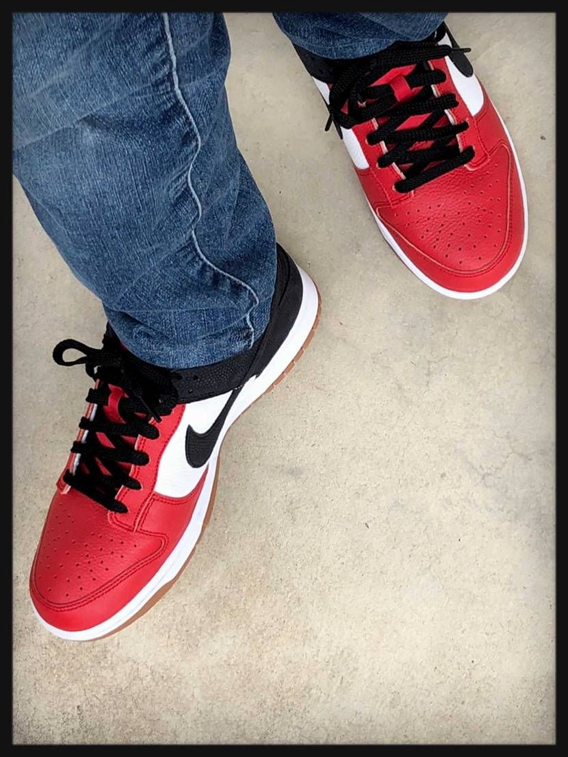 By YouダンクLOW初履き^ ^
定番カラーですが、やっぱり良いね！
履