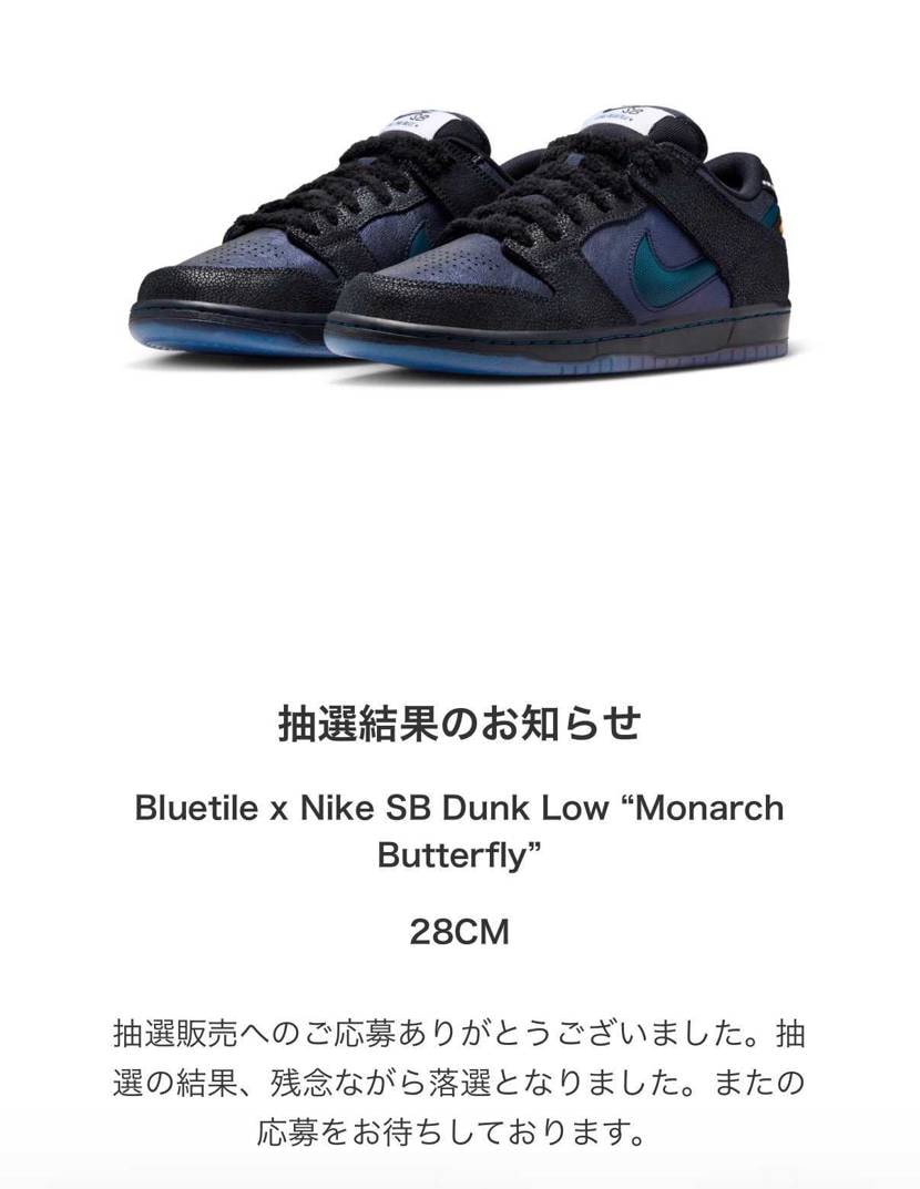😱久しぶりの落選😱
Bluetile Skateboards × Nike S