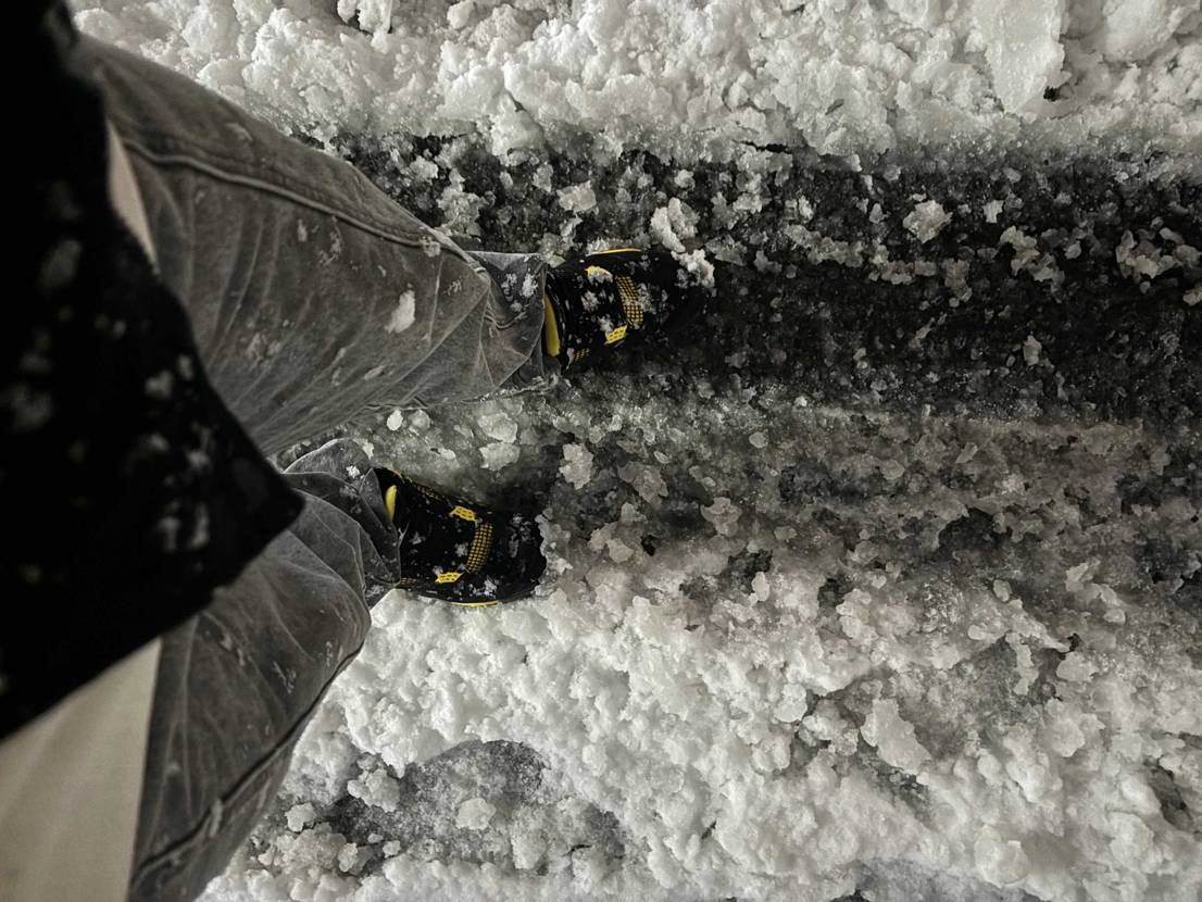 雪の中thunder履いてたらほんとに雷鳴ってびっくりした