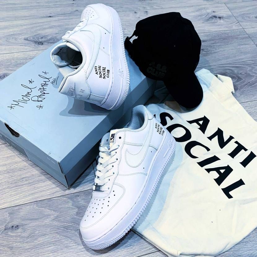 Assc unreleased logo sneakers and cap an