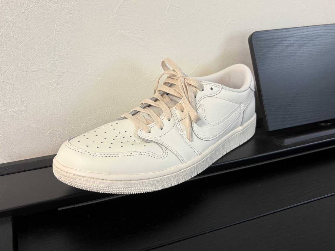 少し柔らかい雰囲気のwaxed shoelace にしてみたら。
好みの感じに