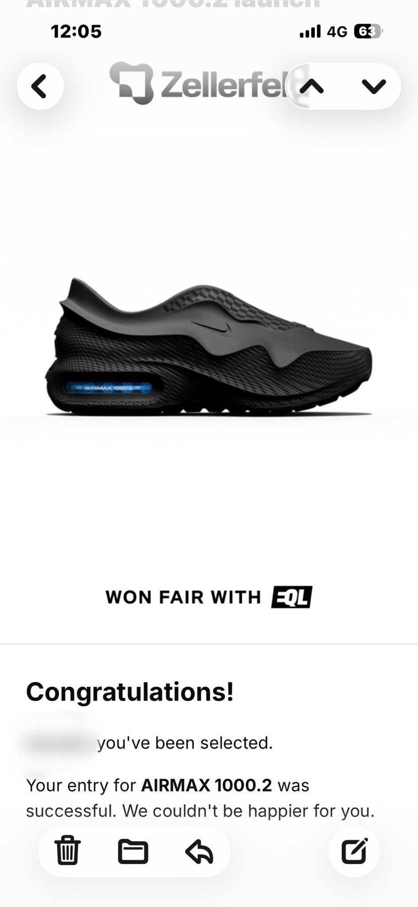 Nike Air Max 1000.2 "Black/Glacier Blue"