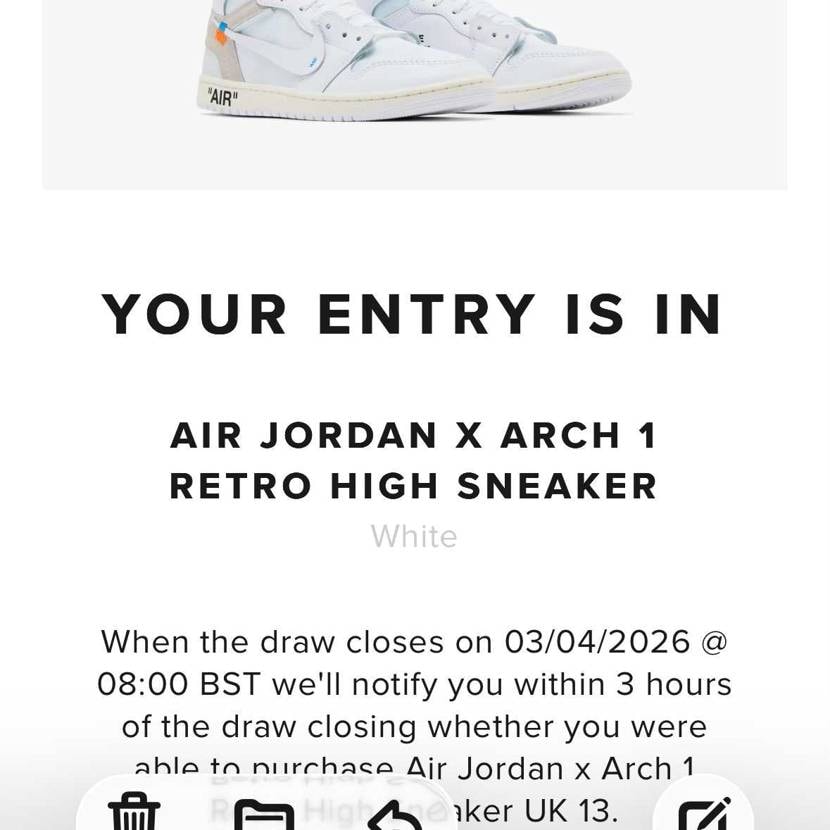 高難易度のマイサイ応募🐶
全端末使って、一足でも買えたら。
外れたら、ドン底