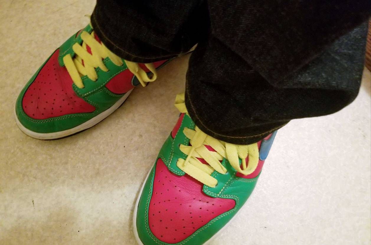 本日は数年前にNIKE IDで作ったDUNKを久しぶりに履きました✨