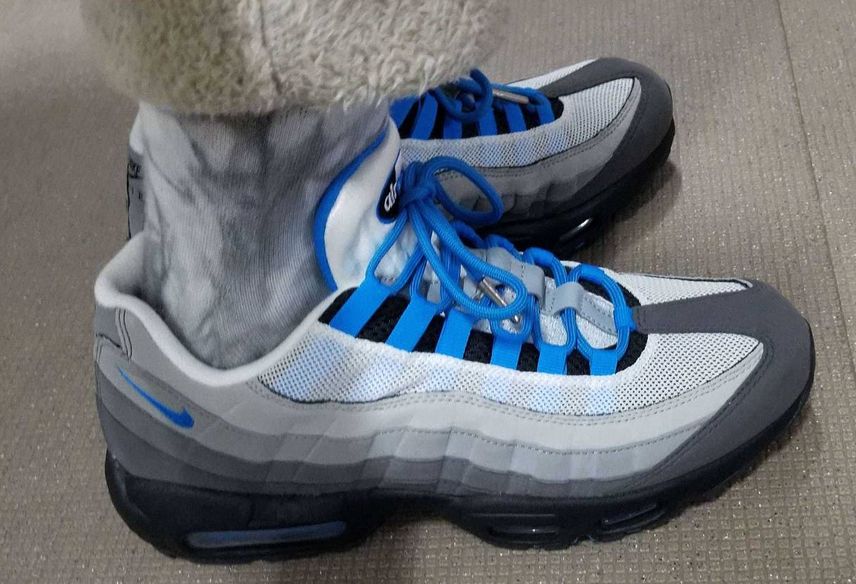 shoelaceを変えて久しぶりに履いたAIR MAX 95 CRYSTAL B