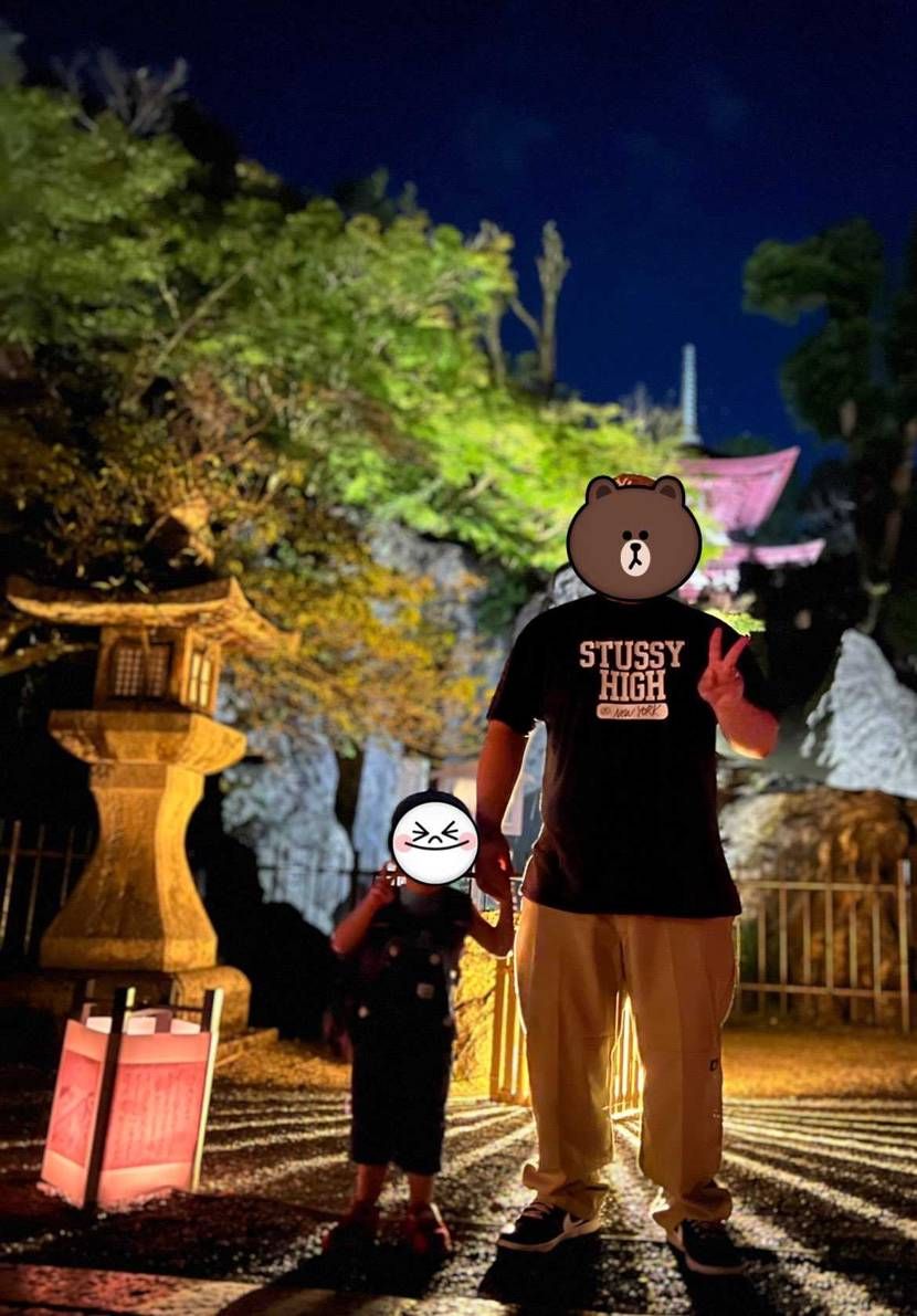 特別拝観のチケットお譲りいただいたので、行ってきました😊
久しぶりの夜のお寺