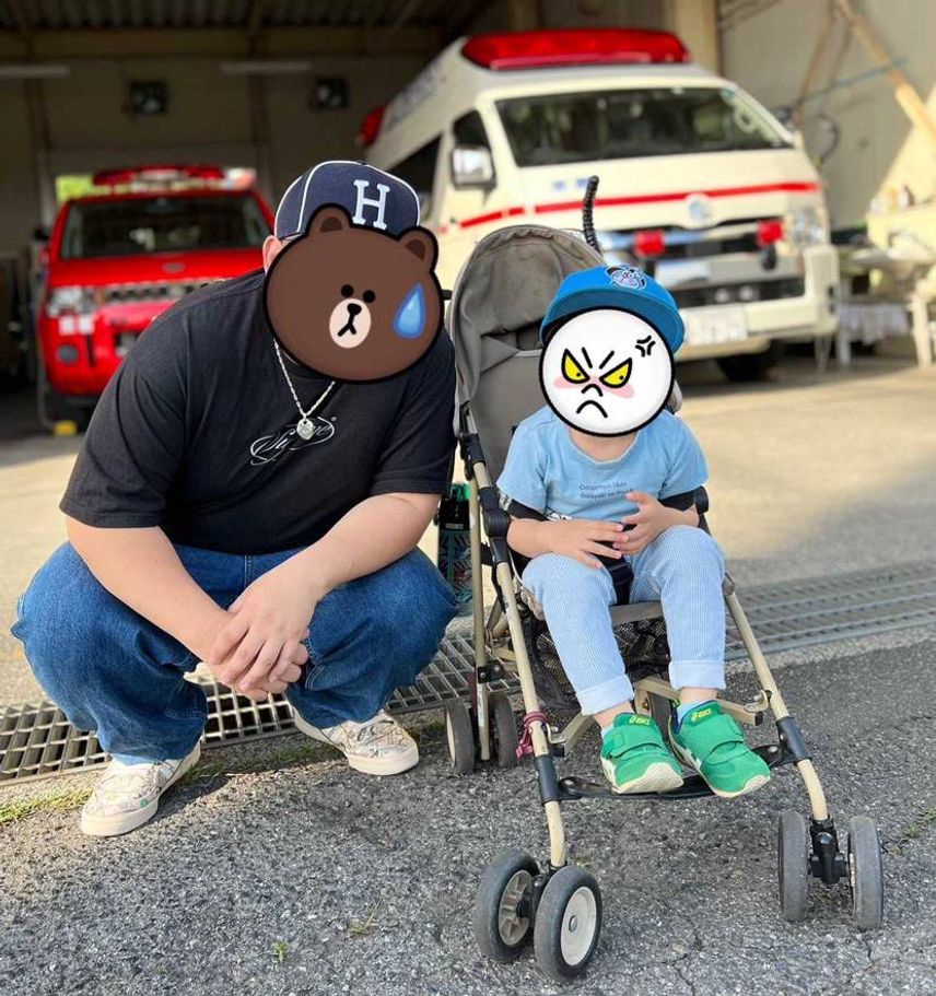 日光浴のために近くの分団署へ🏃💨
🚒と🚑が揃っているって事は平和な証拠