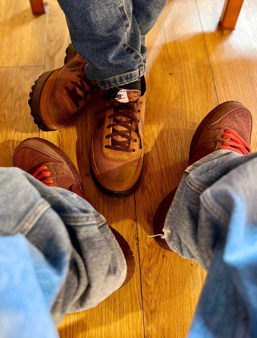 昨日おママさんに買った👟をおろして、ひーさんから譲ってもらった👟でオソロ風に