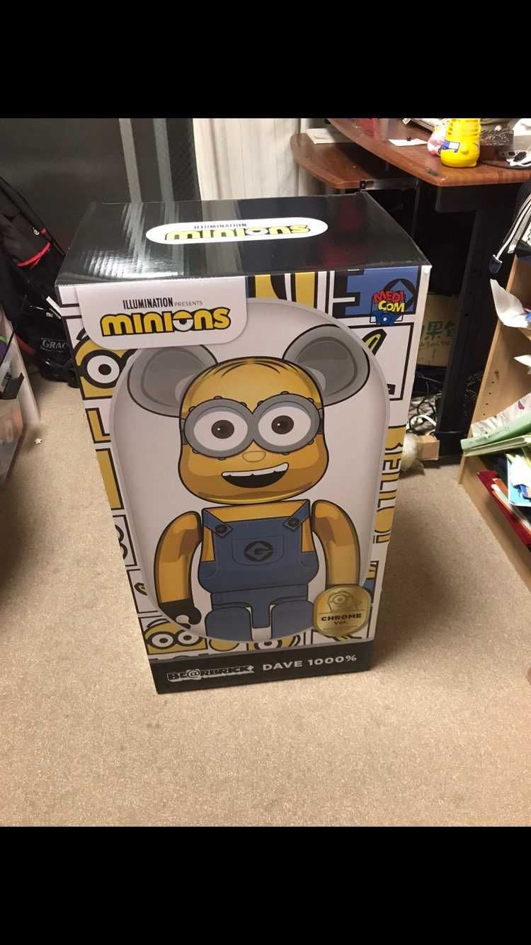 BE@RBRICK DAVE CHROME Ver. 100