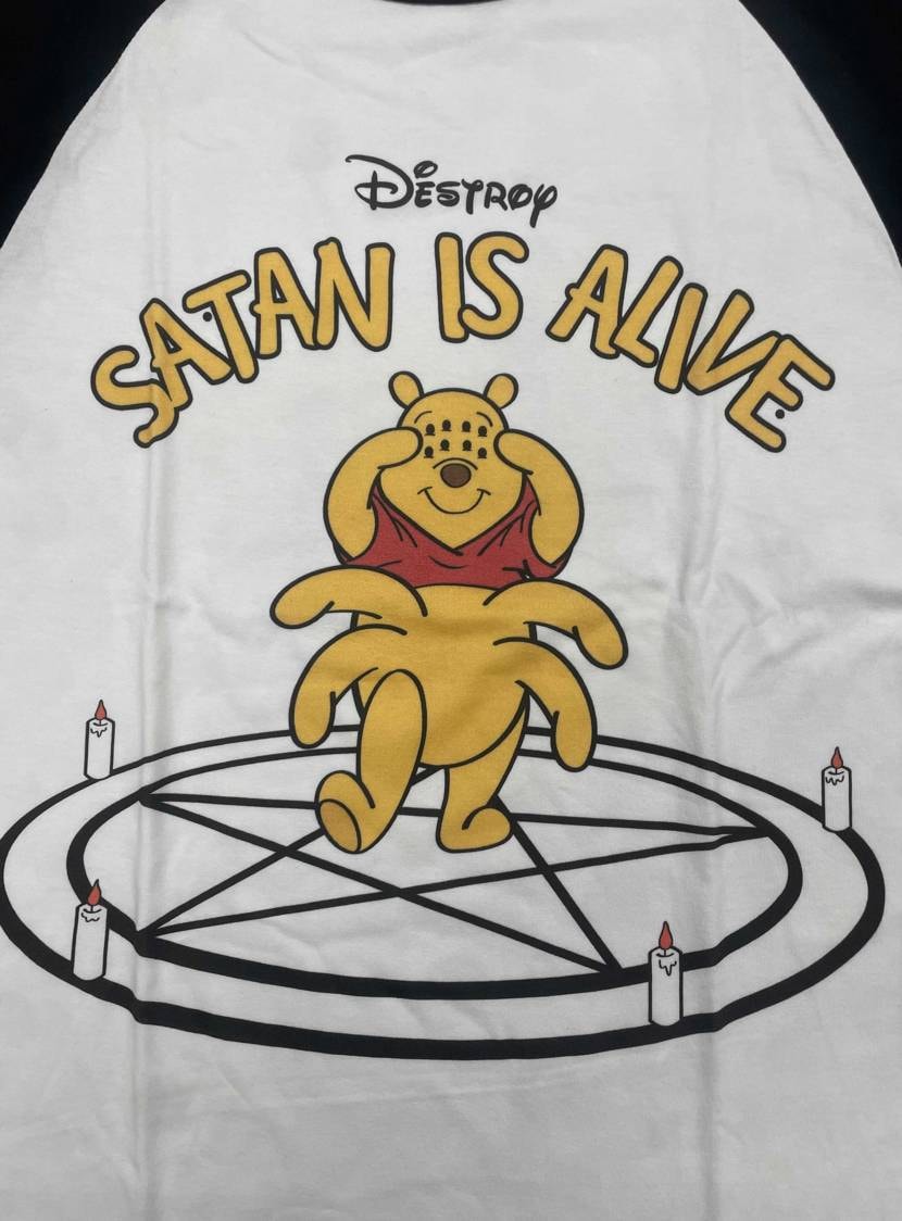  SATAN IS ALIVE raglan long sl
