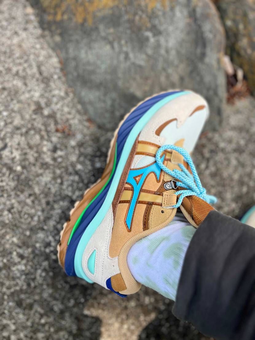 おはよう御座います♪朝んぽ👍チョコミント可愛ぇーなーこの👟めっちゃ歩きやすい
