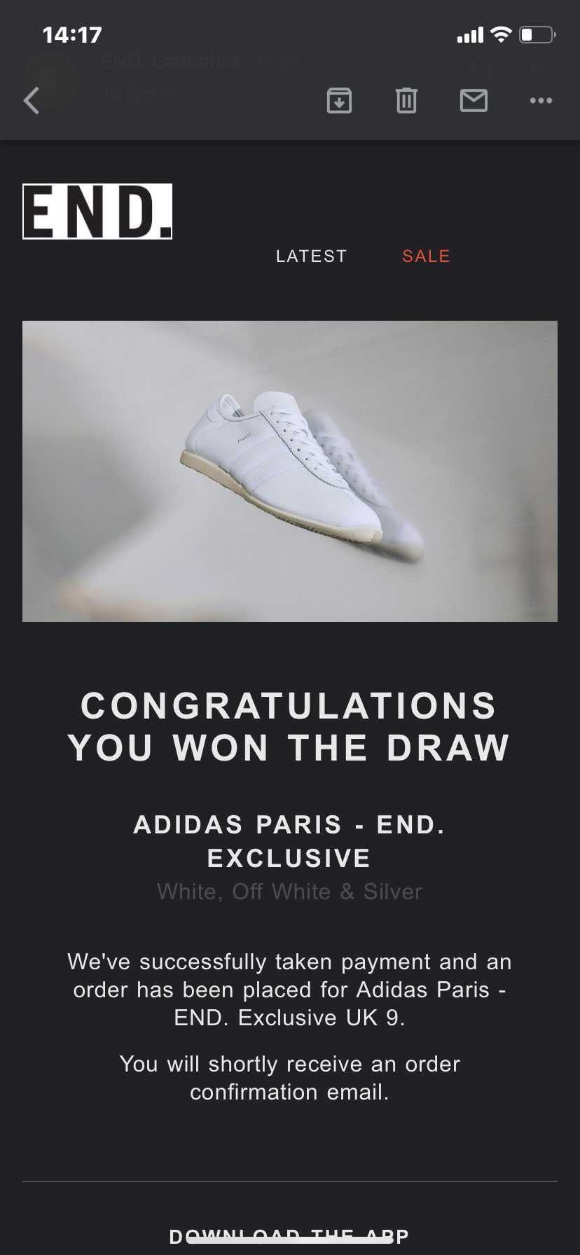 END限定500足が当たった。。。
皆さんは応募してましたか？？
1年ぶりく