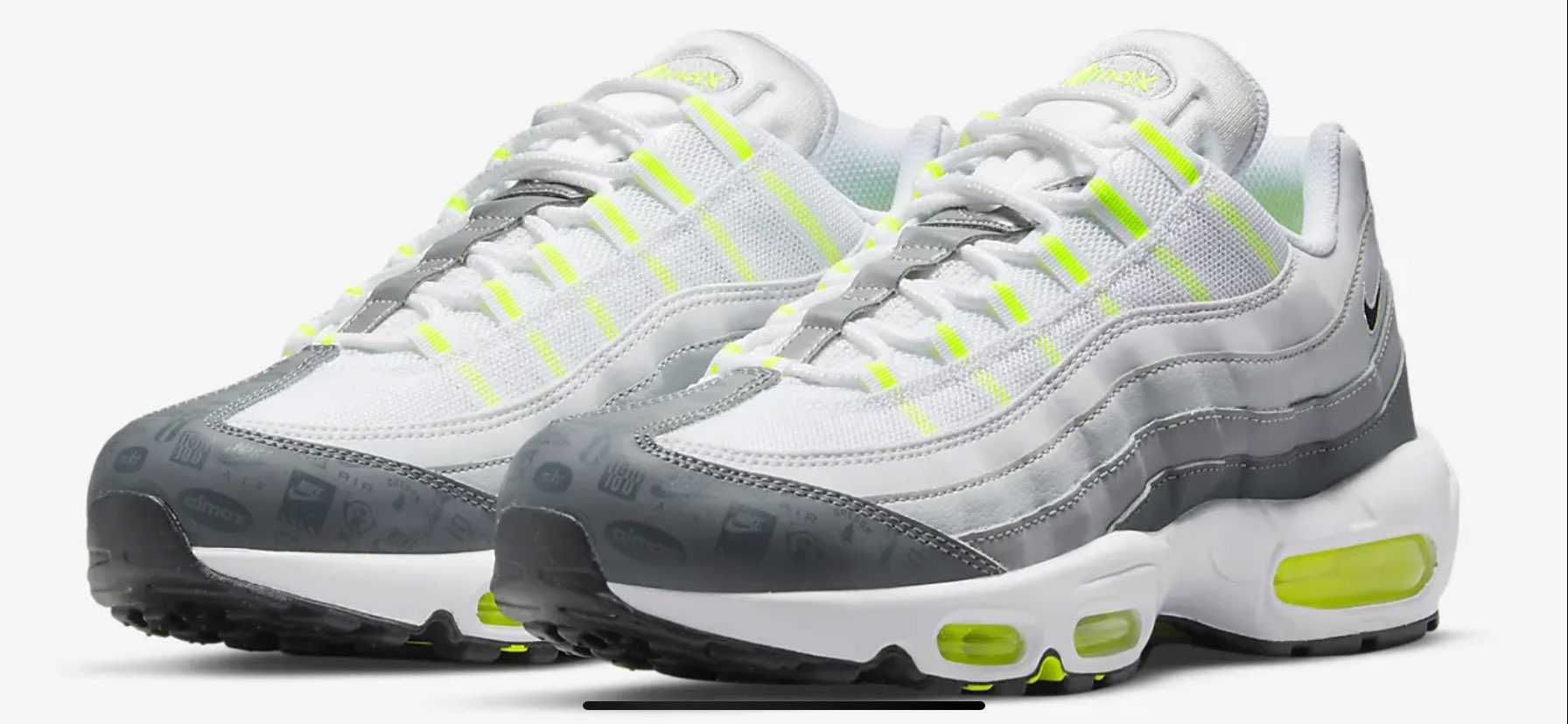 ナイキ エアマックス 95 ホワイト/グレー-ボルト(DH8256-100)
