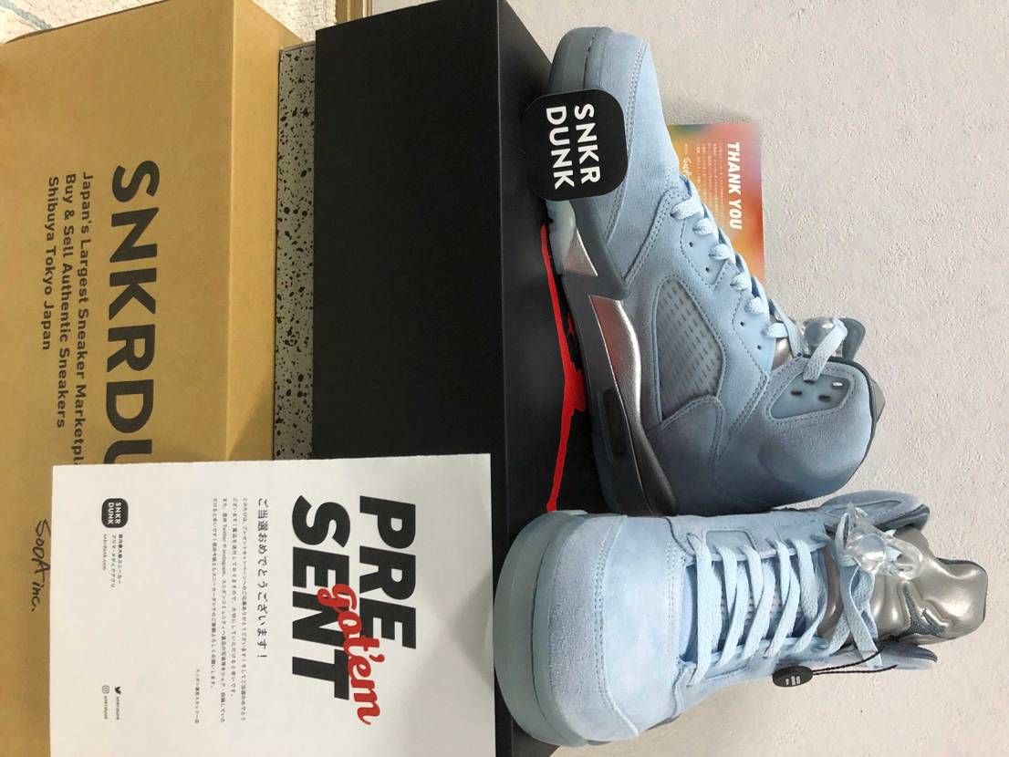 スニダンさんからのプレゼントAJ5👟
メチャかっこいい‼️
ありがとうござい