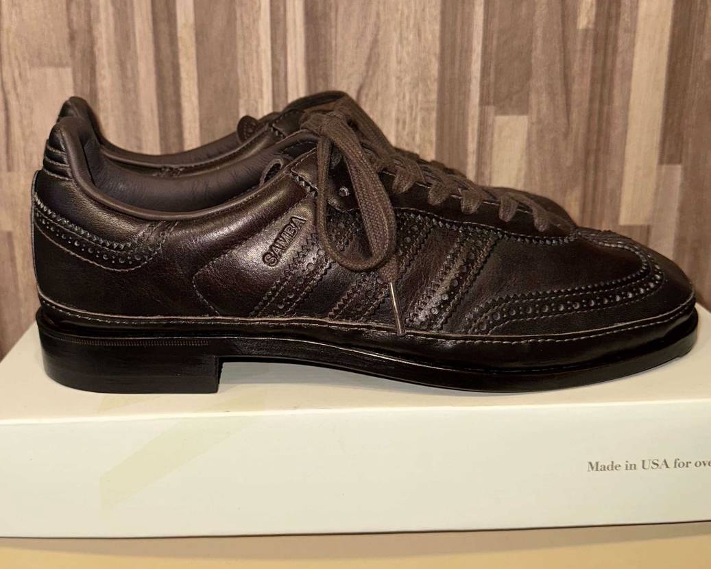 Sambaのソールをドレスシューズ仕様にリメイクしてもらいました
#Samba
