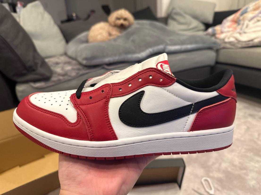 やっと届いた。。。感動です。。。最高。。。やっと俺の所にシカゴが。。。大事に履き