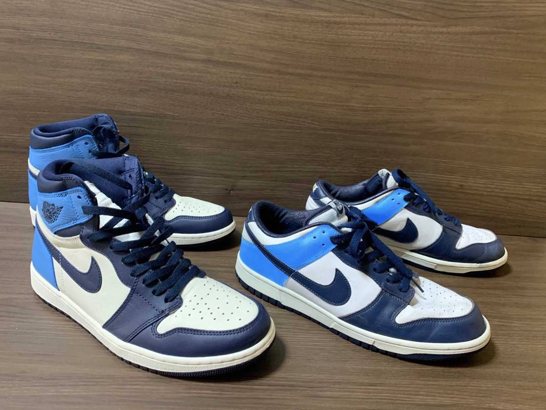 AJ1オブシディアンの配色が好き過ぎて、
あわよくばペイントしてやろうと思い画