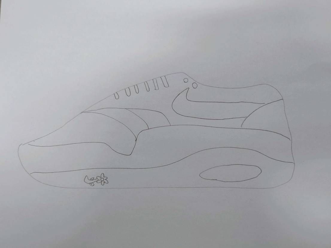 ちは〜✋

今日これ履いてるんです✨
我ながら上手に描けたから皆さんの評価