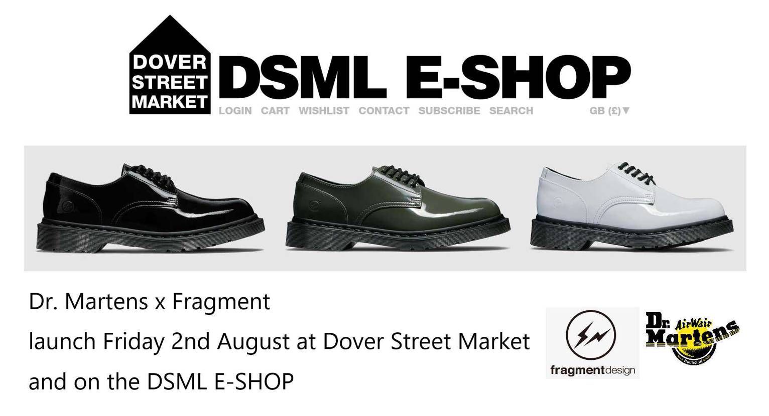 Dr. Martens x Fragment
launch Friday 2n