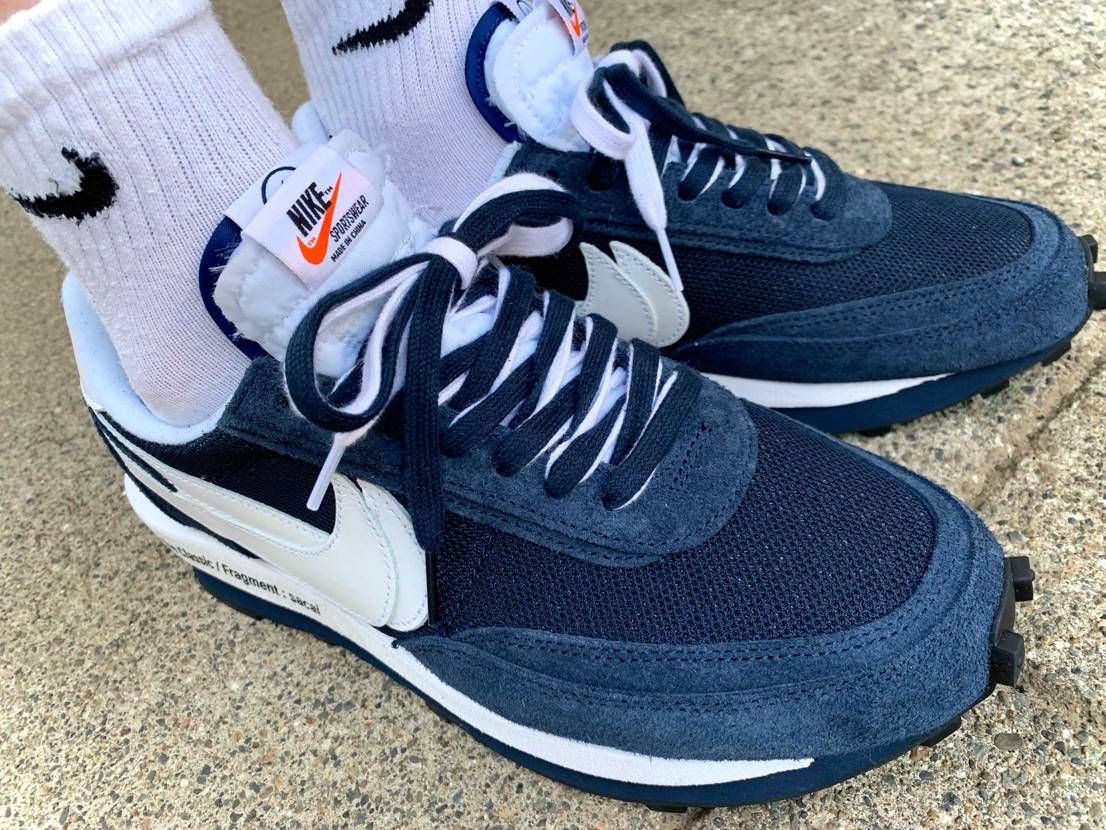 シューレースはネイビーを表に整えるのが好き
#nike #sacai #fra