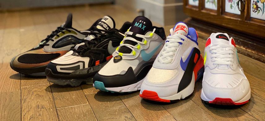 air max evolution of iconsの
歴代maxデザイン合体