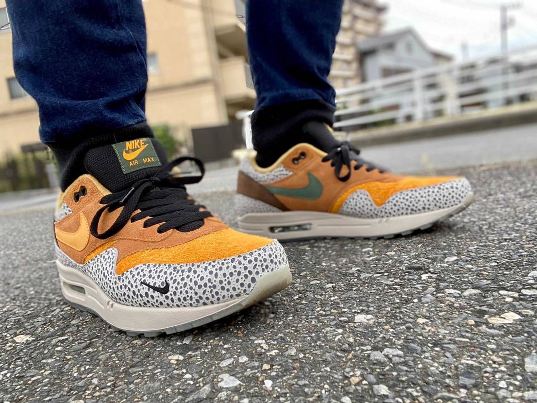 本日の一足シリーズ

air max 1 
"atmos safari"