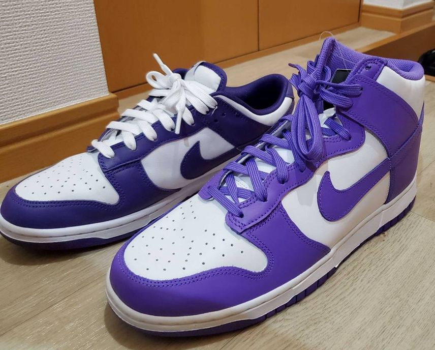 この前のダンクローと比べたら、ダンクハイは結構色が明るくて、これはこれで可愛い
