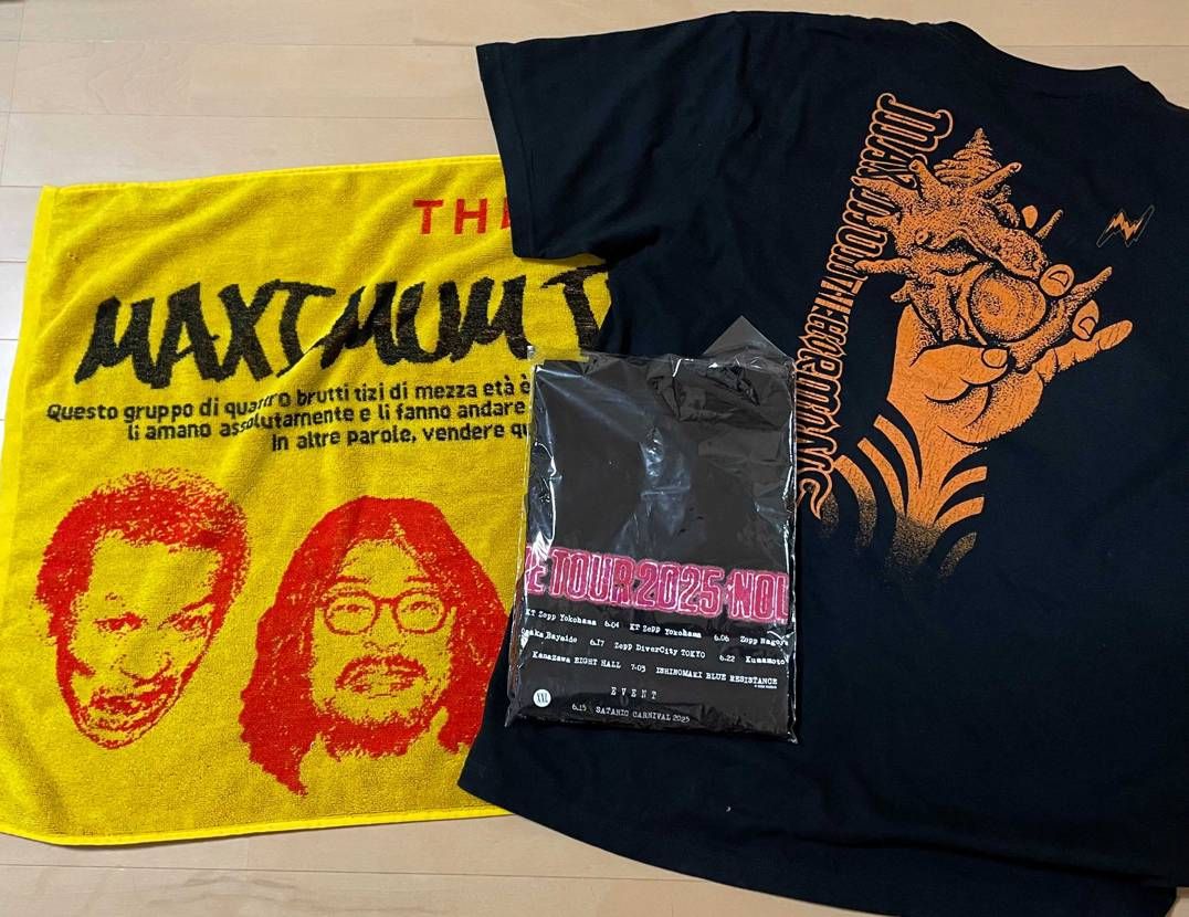 ラブシャでホルモンとRIZEのTとタオル購入
ホルモンくっそ楽しかったしJes