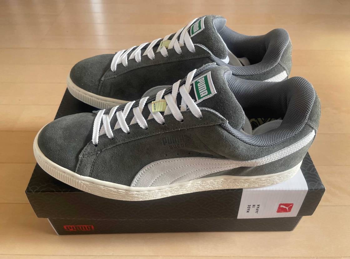 すっきりしたスエードも好きなんだけどファットなこれもすんごい好き黒もいいけどグレ