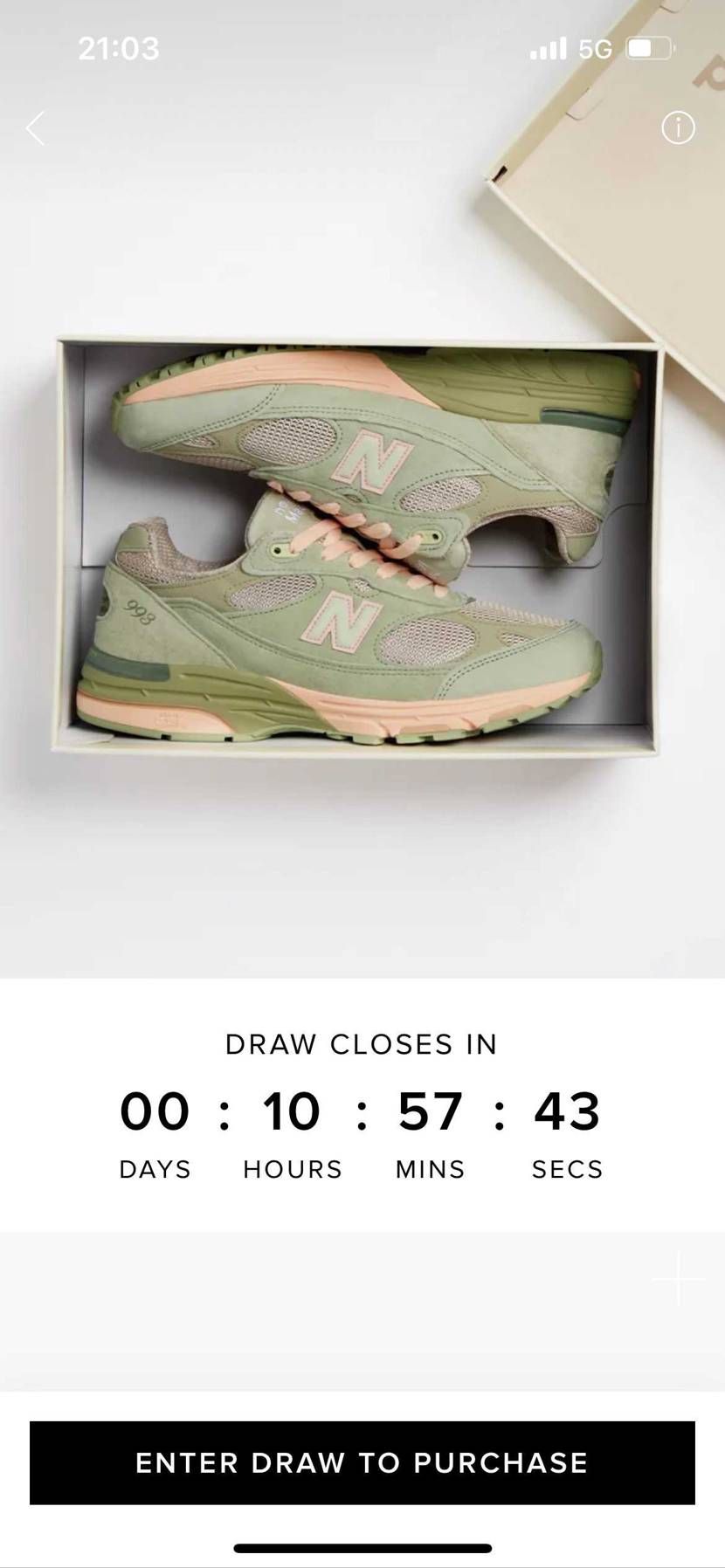 これエントリー二つあるんですけど
一個の方がサイズがUK9.5までしかなくもう