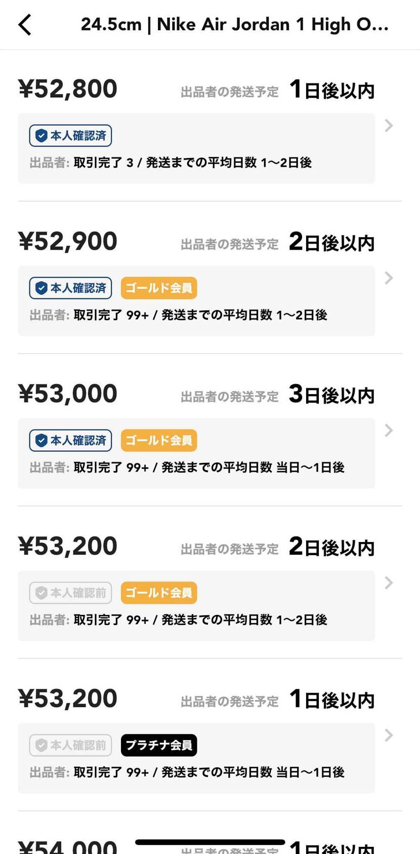 この中で国内購入（黒タグ）の出品者様はいらっしゃいますか？