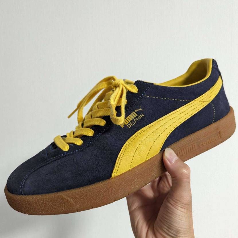 デルフィン2足到着！ガムソール好き！
紺黄は中古で良いの見