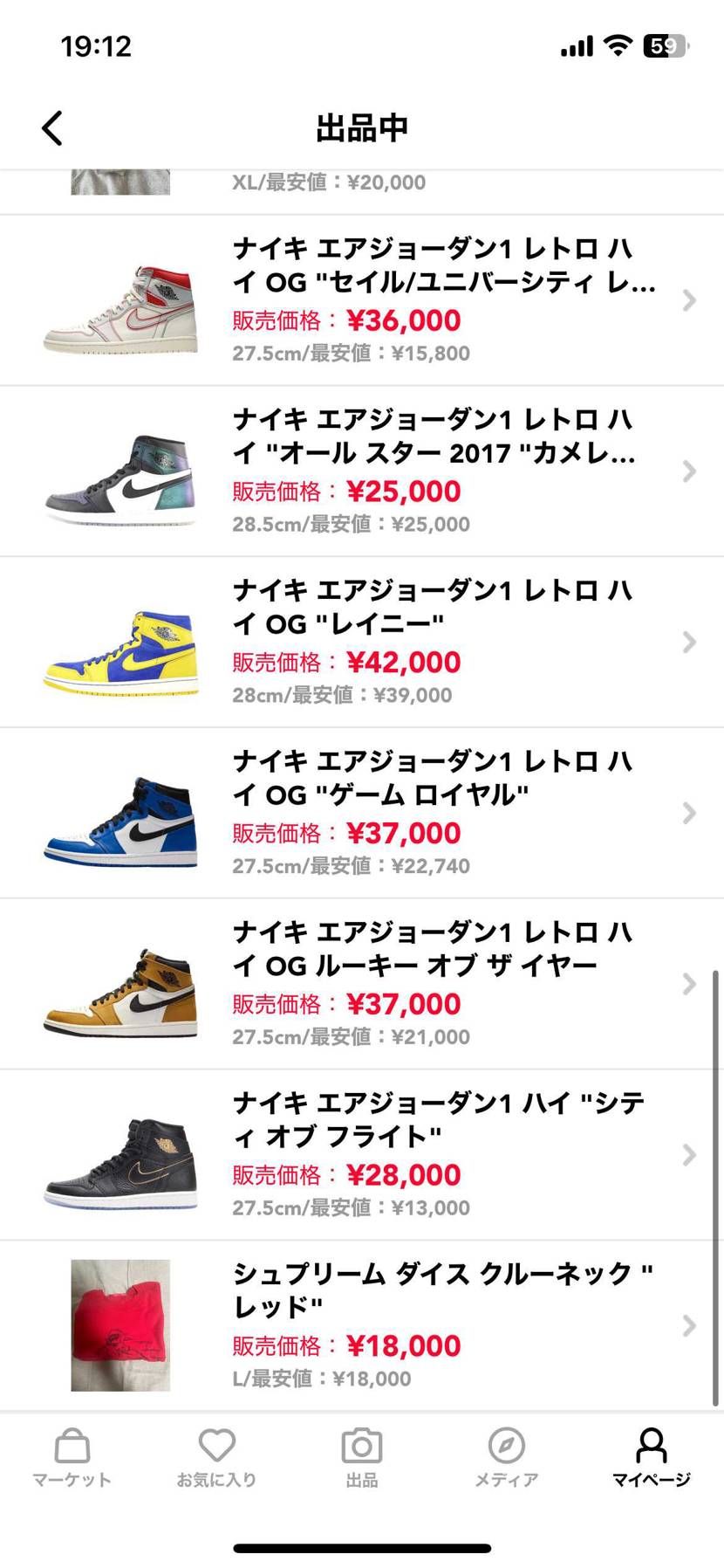 上3つは新品ですが黒タグ付きのため中古出品
そのほかは中古