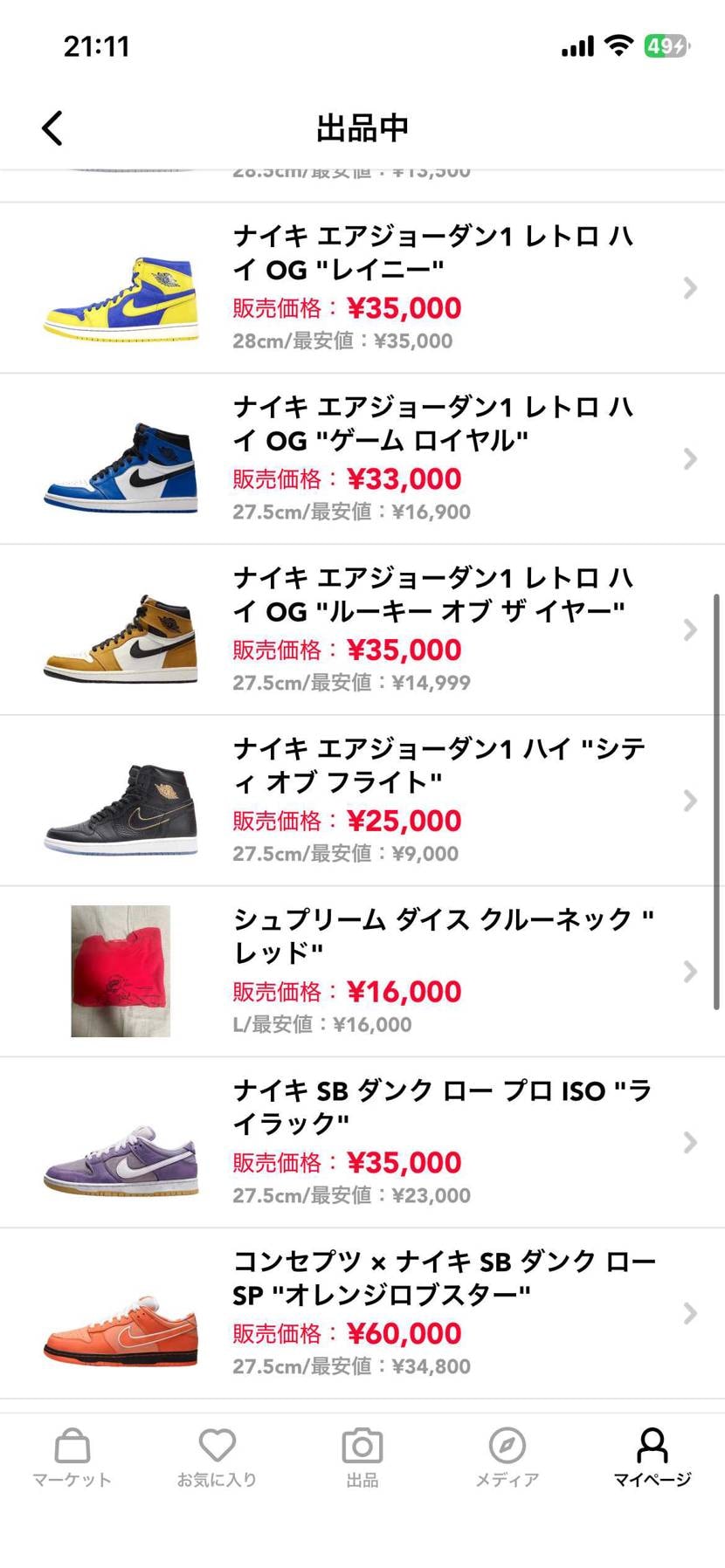 中古出品中
一部黒タグ付きの新品未使用品です
よろしくお