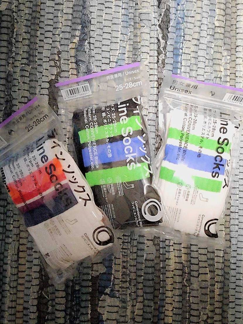 ３足１０００円✨買ってみた🧦
全部いい色😆