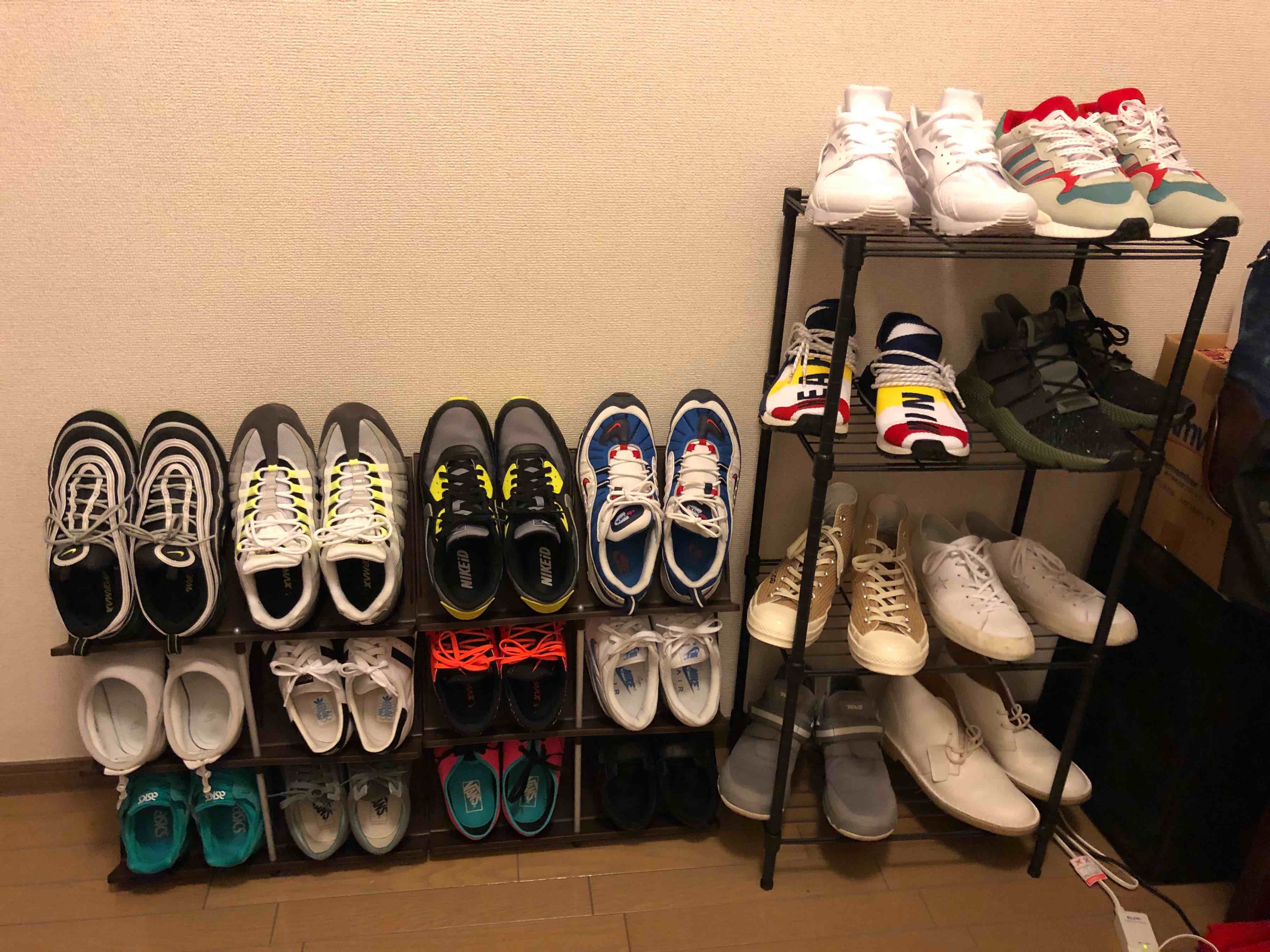 シューズラック揃えたかったけど入らないから変えざるを得なかった💦
これからも